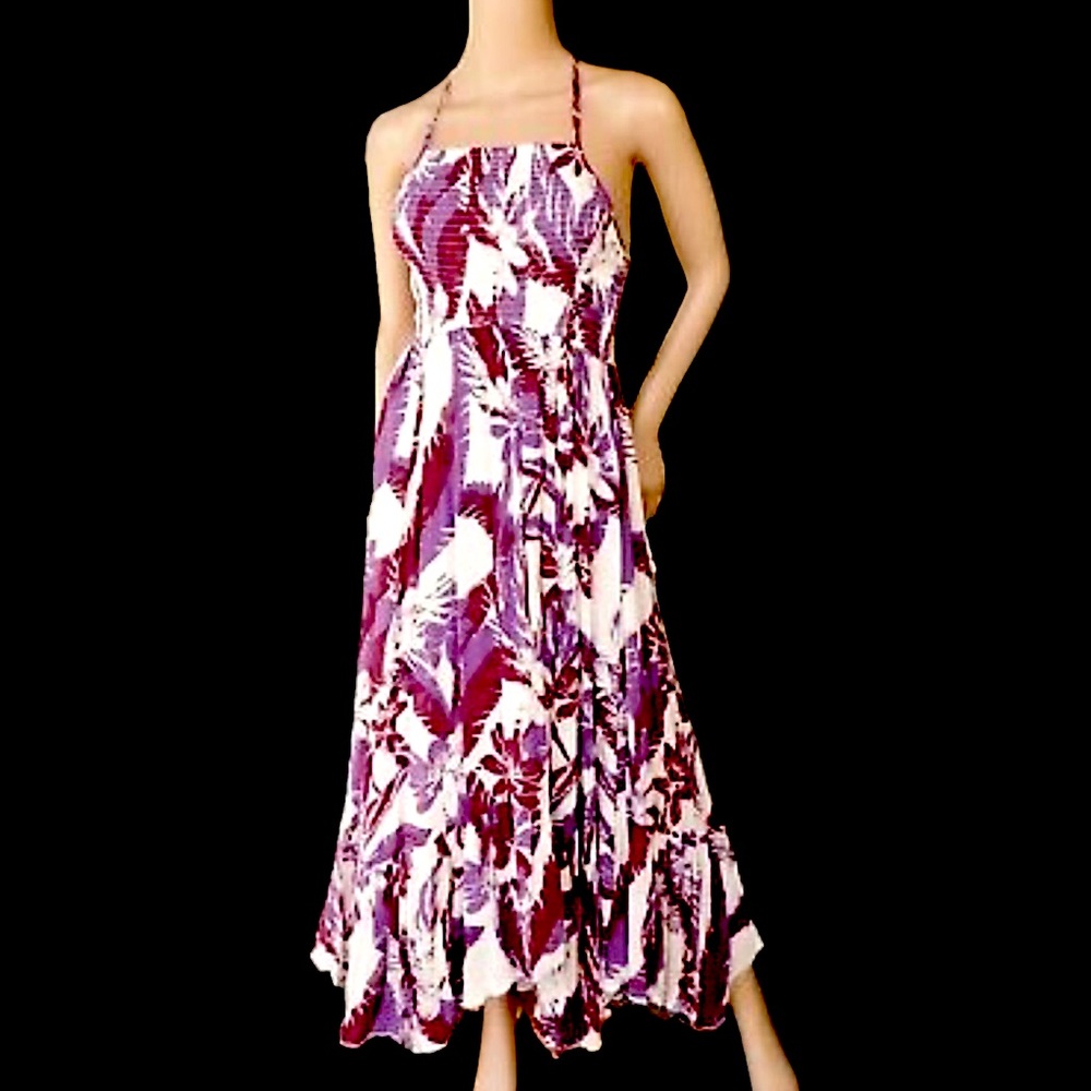 Free People Asymmetric Floral Maxi Dress NWOT Size XL